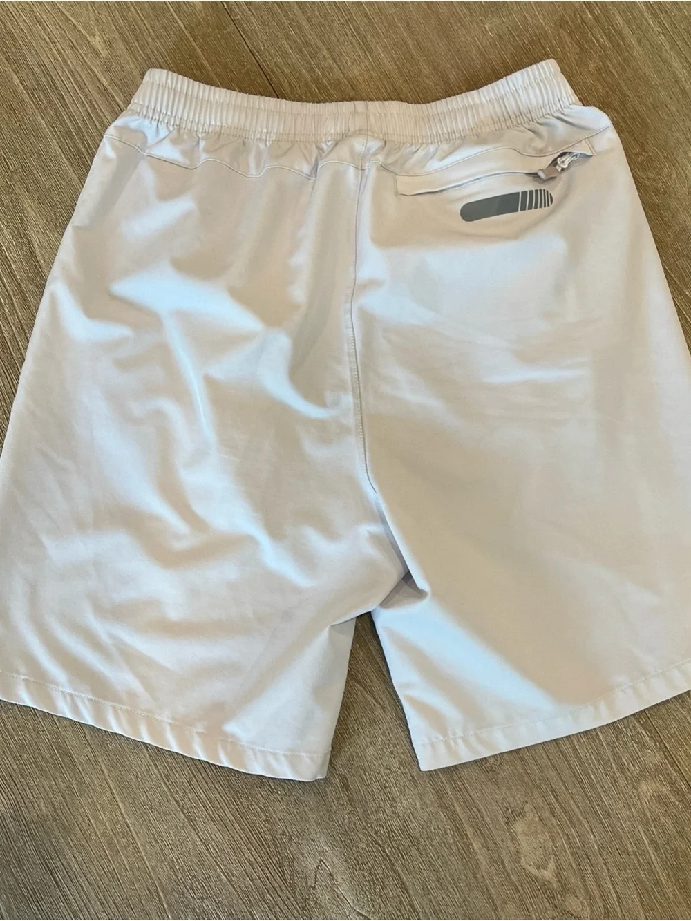Northyard Men's Small Athletic Shorts White Zip Pockets Active Wear Running
